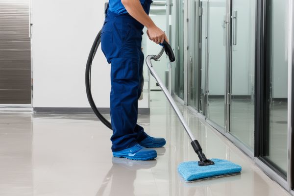 Professional cleaning of high surfaces and hard-to-reach areas