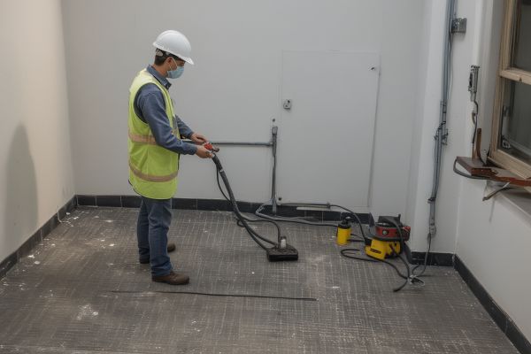 Final inspection and quality check of cleaned areas